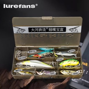 大河奔流翘嘴宝盒路亚假硬饵套装远投实战米诺铁板青虾vib响尾蛇