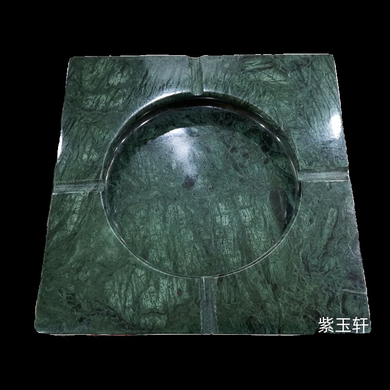 方形圆形天然大理石时尚烟灰缸个性潮流创意客厅办公室节日送礼品