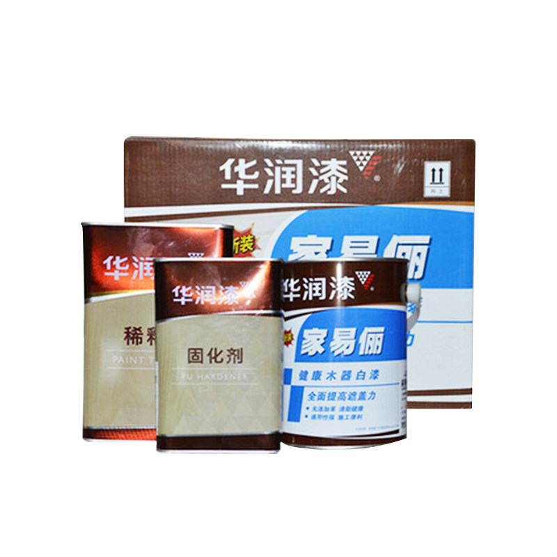 华润木器漆环保清漆透明pu白漆根雕茶盘家具木门刷聚氨酯漆油性漆