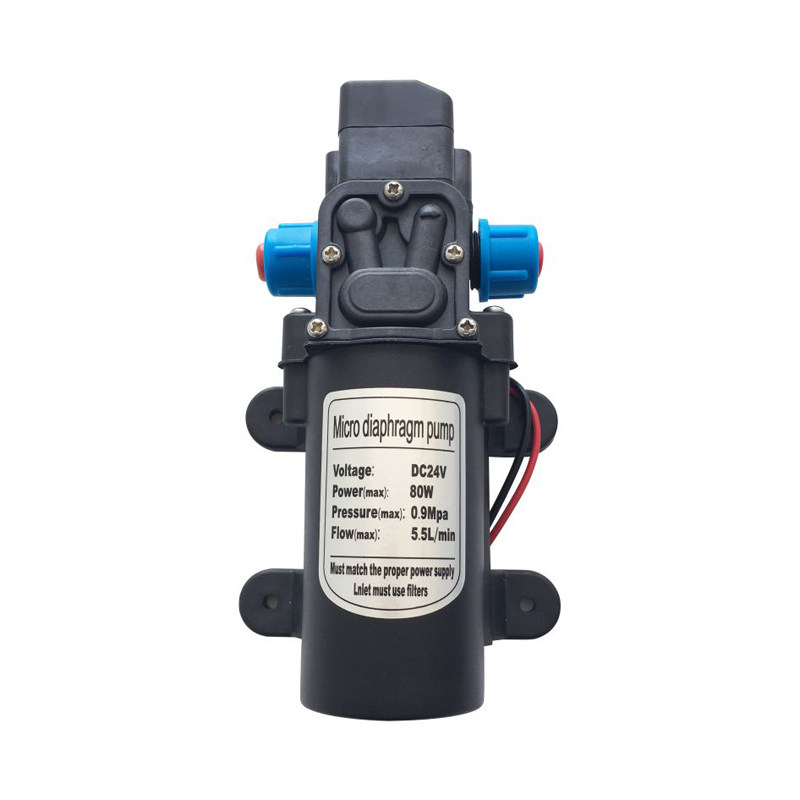 微型隔膜泵增压泵农用打药泵自吸泵直流清洗机喷雾器泵12V24V80W