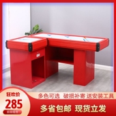 超市收银台便利店柜台水果店药店母婴店收款 台收银柜不锈钢台面