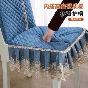 椅子套罩2025新款椅罩套加厚坐垫实木方凳子套靠背一体通用餐椅套