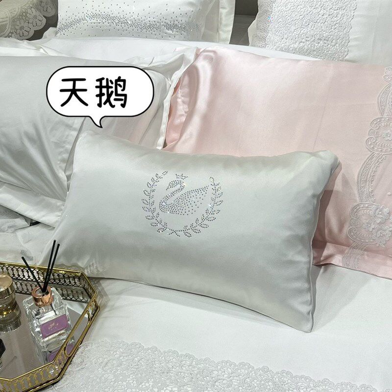 软装饰品满钻小抱枕法式烫钻靠枕35*50cm沙发枕头高精密长绒棉
