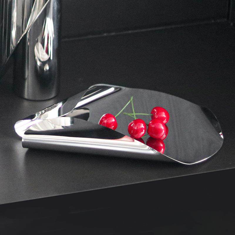 设计师款不锈钢几何三角卷边托盘果盘摆件样板房售楼处艺术装饰品,鲜花速递/花卉仿真/绿植园艺,割草机/草坪机,淘宝优惠券,粉丝福利购,淘宝优惠卷