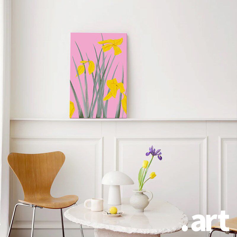 现代家居餐厅客厅卧室粉色清新装饰画 花丛 Alex Katz 艺术衍生品