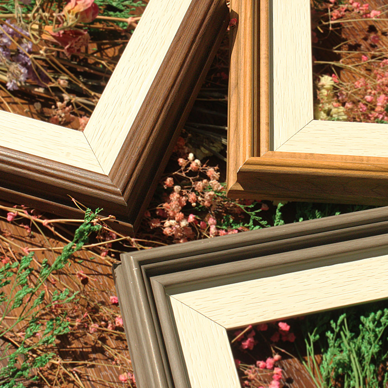 新款清晰地中海欧式画定制框白色简约婚纱相框油画框镜框装饰线条