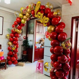 结婚气球拱门开业装饰门口店庆活动婚庆婚礼订婚喜庆场景布置支架