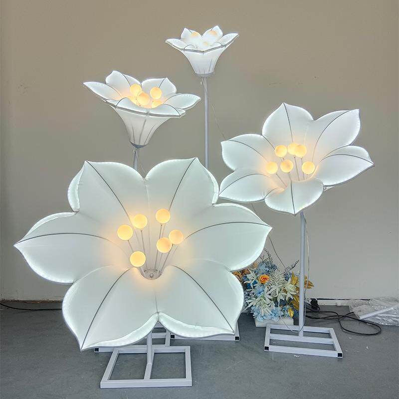 新款婚庆牵牛花路引灯室内场景主体布置婚庆装饰浪漫灯光氛围