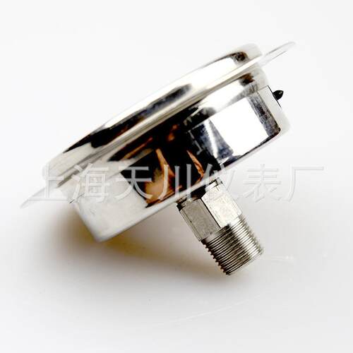 YN-75ZT轴向带边液压表 10bar 2.5mpa G3/8耐震压力表天川YN-80ZT