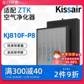 适配ZTK空气净化器KJ810F P8滤芯除醛除异味PM2.5过滤网