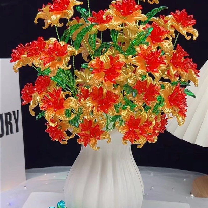鸢尾花手工材料包DIY做手工饰品抖音爆款自己做手工艺品