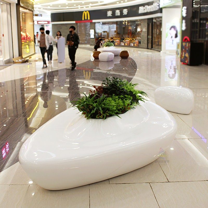 玻璃钢休闲椅商场树池创意花盆座椅装饰机场公共家具多人休息坐凳,商业/办公家具,休闲椅系列,淘宝优惠券,粉丝福利购,淘宝优惠卷