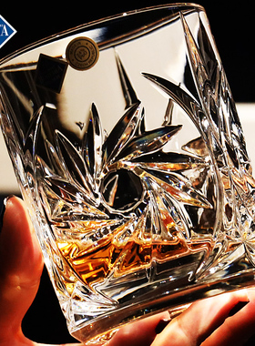 捷克BOHEMIA进口水晶玻璃XO威士忌烈酒杯洋酒杯果汁水杯啤酒杯子