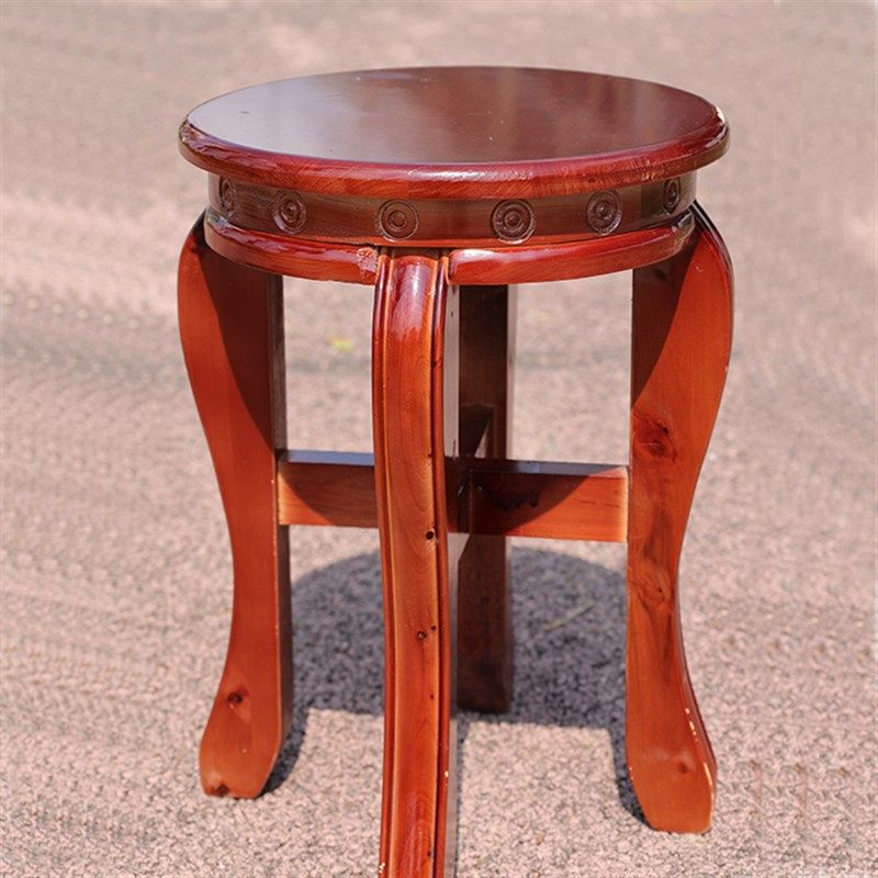 中式全实木鼓凳古筝凳明清古典圆凳子仿古鼓墩香柏木客厅茶几矮凳