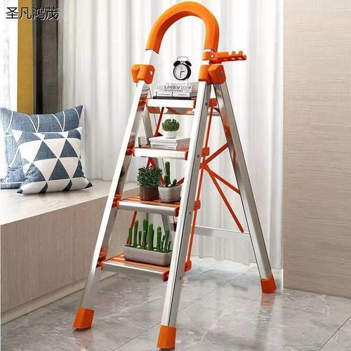鑫博美梯子家用折叠梯加厚铝合金人字梯室内多功能楼梯工程梯扶梯