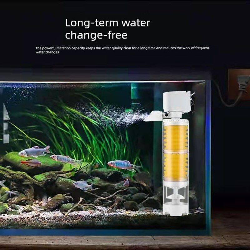 鱼缸过滤四合一内置净水循环泵鱼缸水免换过滤静音加氧泵,宠物/宠物食品及用品,桌面缸,淘宝优惠券,粉丝福利购,淘宝优惠卷