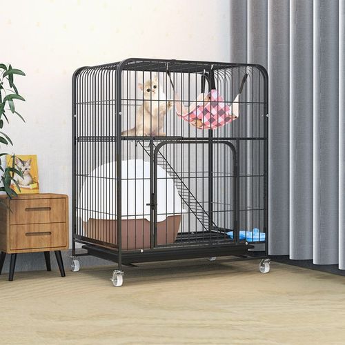 猫笼子别墅家用室内超大自由空间猫舍猫屋猫咪房子宠物带厕所一体