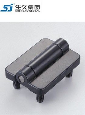 生久柜锁CL209-4-2镀亮光铬 黑色铰链 锌合金合页配电箱柜铰链