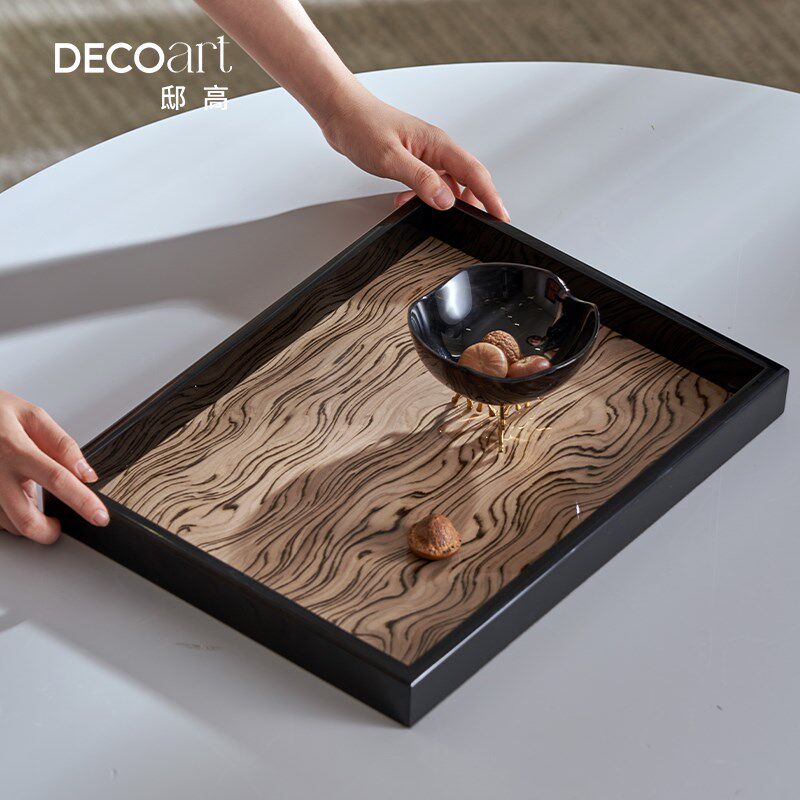 邸高家居现代中古风家具展厅茶几花瓶托盘摆件装饰品室内空间设计