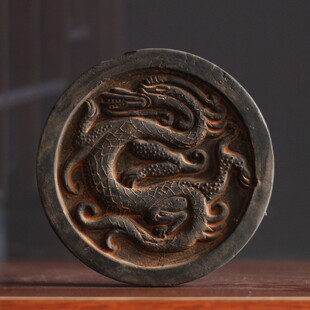 仿古汉代瓦当拓片王莽四神兽青龙白虎玄武朱雀传拓陶瓦片拓印摆件