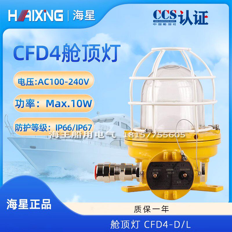 船用防爆白炽灯CFD4 铜质 IP66 螺口带CCS油漆间电屏间易燃用