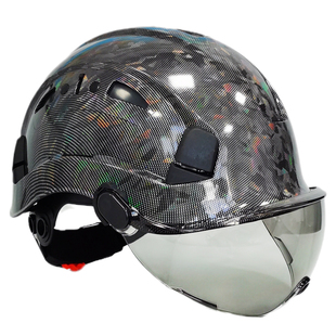 达林韦尔夏季CR08X碳纤维色工地盔防砸安全帽男新国标ABS材质印字