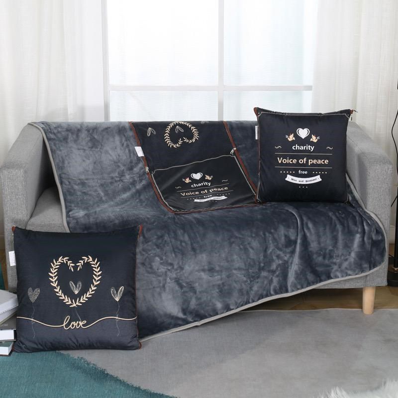 定制午睡汽车抱枕两用毯子法兰绒空调毯办公盖毯靠垫枕头二合一,居家布艺,抱枕被,淘宝优惠券,粉丝福利购,淘宝优惠卷