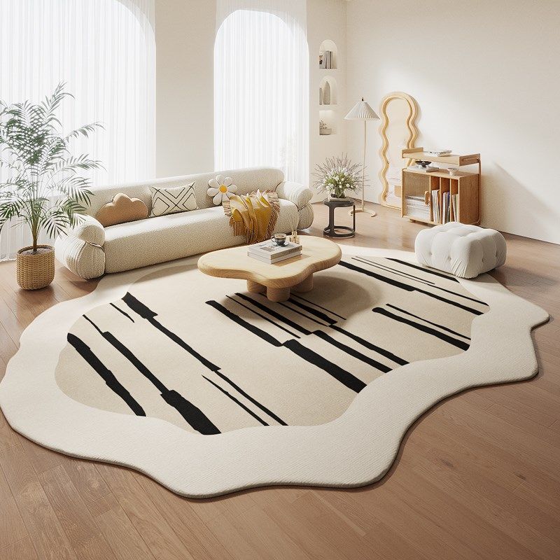 2025新款不规则地毯客厅奶油风卧室床边沙发茶几床边加厚大地垫,居家布艺,地毯,淘宝优惠券,粉丝福利购,淘宝优惠卷