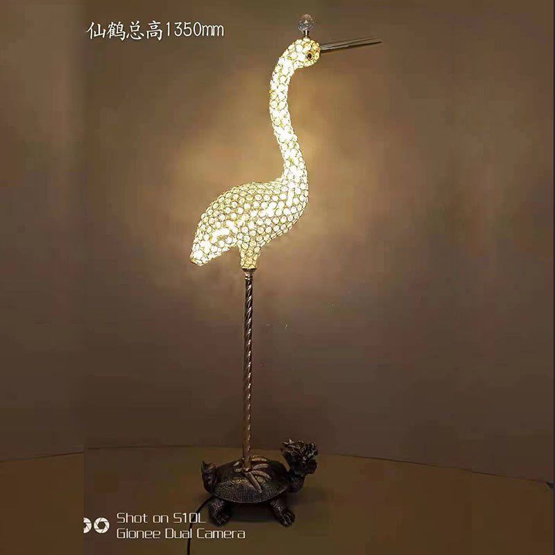 新款 工艺灯精品 水晶思念 装饰落地灯 殡仪龟鹤延年 乌龟仙鹤515