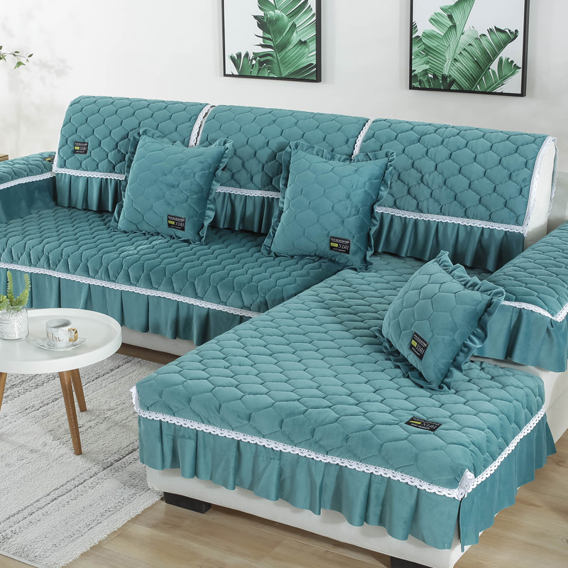 欧式毛绒沙发垫子坐垫四季通用全包沙发套巾罩防滑布艺非萬能冬季,居家布艺,沙发垫,淘宝优惠券,粉丝福利购,淘宝优惠卷