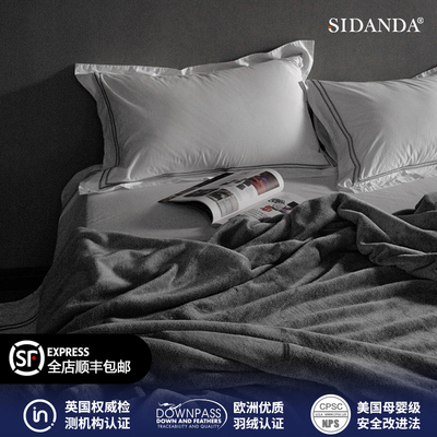 SIDANDA法兰绒毛毯 双面珊瑚绒毯秋冬盖毯沙发毯子办公室午睡毯