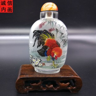 衡水内画鼻烟壶十二生肖商务出国特色 瓶内画 纯手工绘制礼品摆件