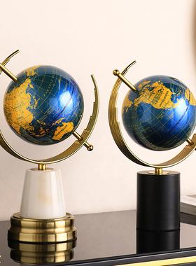 新款高级感地球仪摆件高档客厅酒柜办公室书房现代家居桌面装饰品