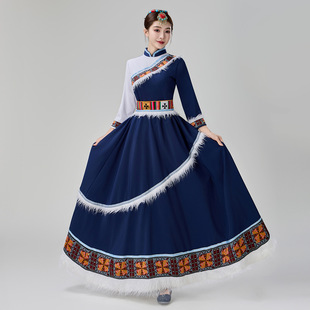 2026新款藏族舞蹈演出服成人男女表演服少数民族服装西藏藏袍