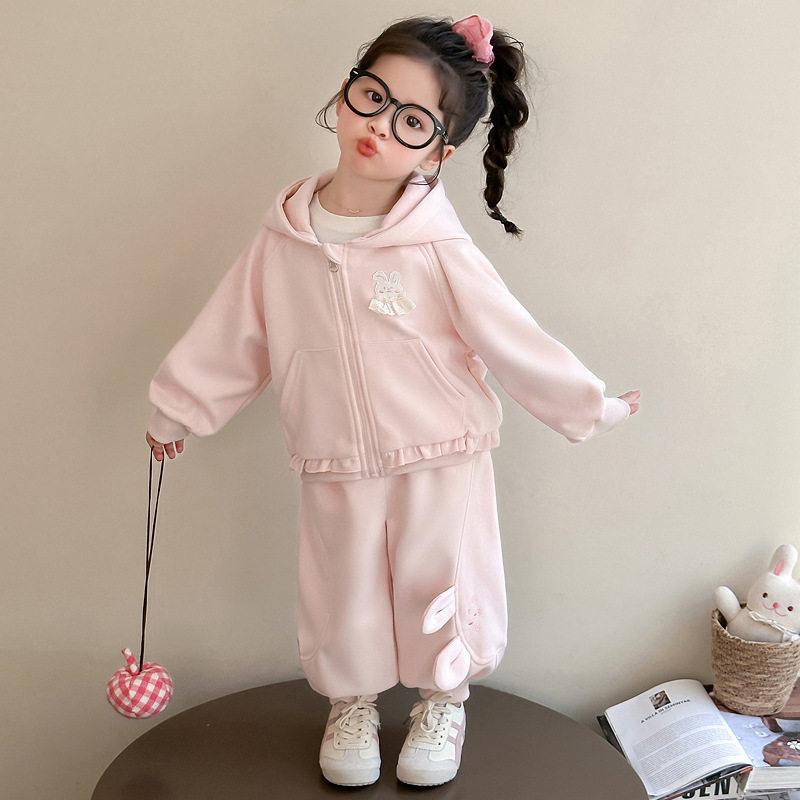 2026新款女童春秋款套装洋气时髦儿童宝宝春季春装运动卫衣两