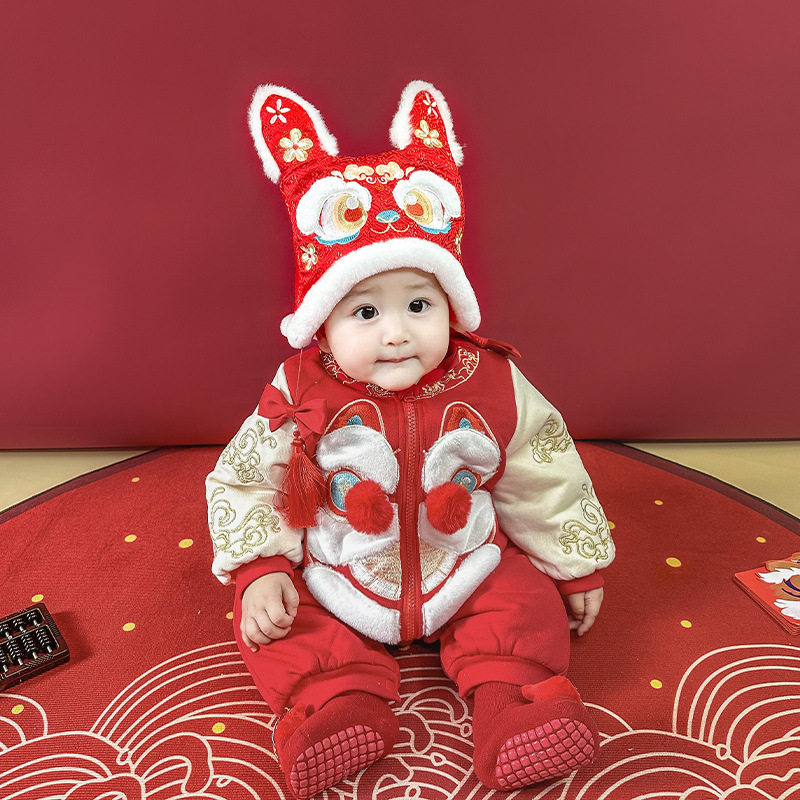 2025新款抓周服唐装男童拜年服周岁礼服女童婴儿连体衣儿童汉,童装/婴儿装/亲子装,儿童礼服,淘宝优惠券,粉丝福利购,淘宝优惠卷