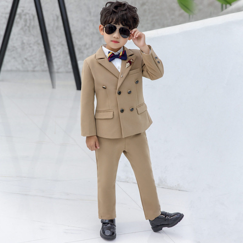 2026新款儿童小西装休闲男童春季礼服男孩西服两件套表演服一
