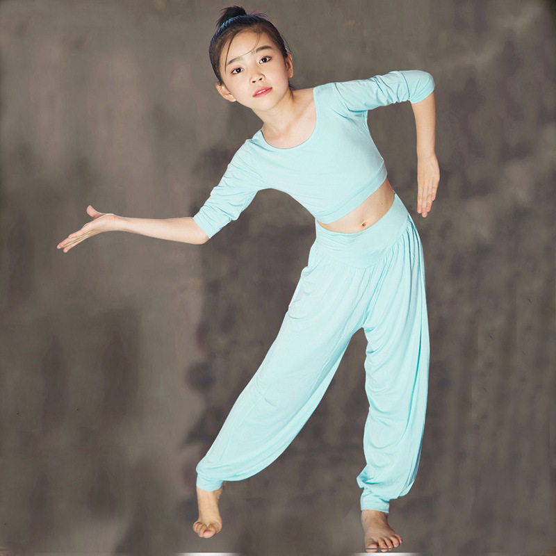 2026新款舞韵白色亲子瑜伽服女童运动健身体操少儿练功表演服套装