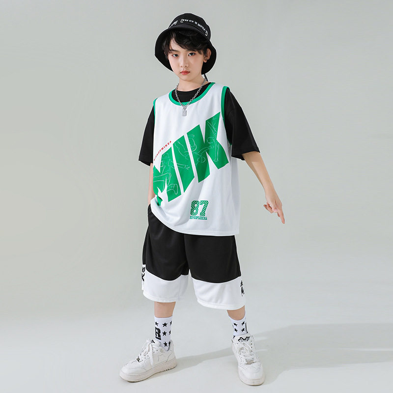 2026新款儿童嘻哈街舞潮服韩版宽松爵士舞演出服小学生运动会啦啦