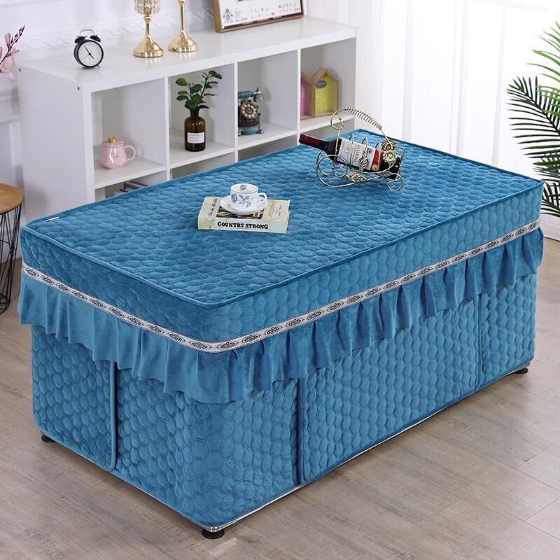 长方形电炉罩烤火桌布新款烤火炉罩子电暖炉桌子取暖桌套茶几套罩