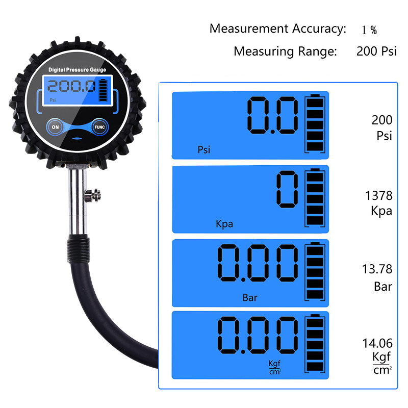 JILUSHI汽车数显胎压计 轮胎胎压表 车用胎压计 轮胎气压表数显表