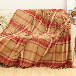 田园全盖防滑沙发套罩垫 常青藤学院风两人沙发盖布单防尘布线毯