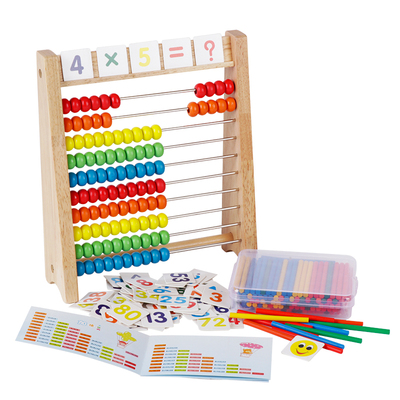 计算架幼儿园小学生数学算数棒儿童珠算架算盘加减法算术教具早教