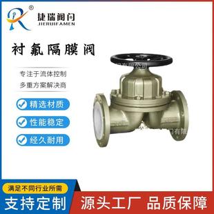 温州厂家G41F46 10C国标碳钢全衬氟手动法兰隔膜阀DN25DN3250