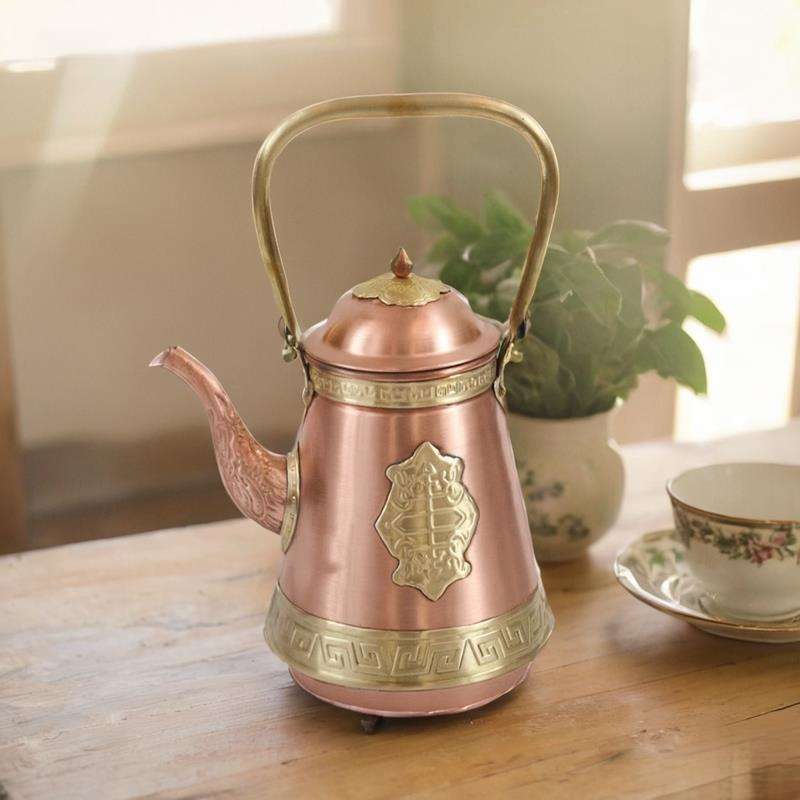 蒙古奶茶壶内蒙古草原风情手工烧水壶热水壶蒙餐茶壶锅茶壶