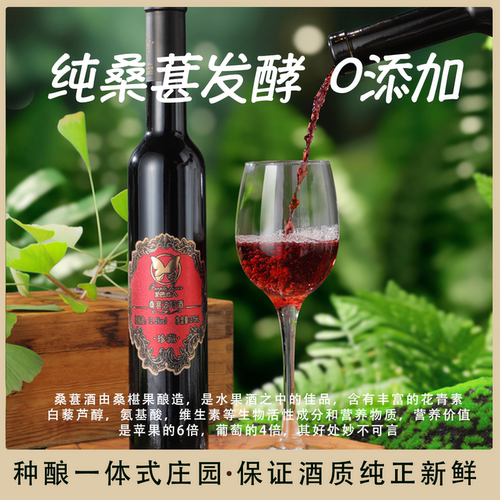 紫色恋人桑葚发酵果酒礼盒