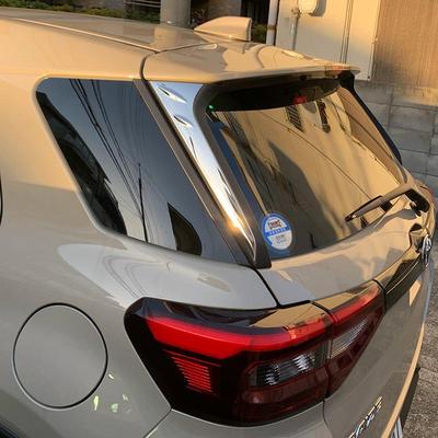 适用RAIZE改装A200A210A车窗饰条后窗装饰亮条尾窗配件饰条