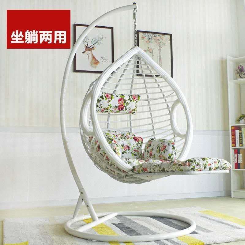 脚踏单人鸟巢吊篮藤椅吊椅秋千阳台吊篮椅户外摇摇椅藤编悬挂式