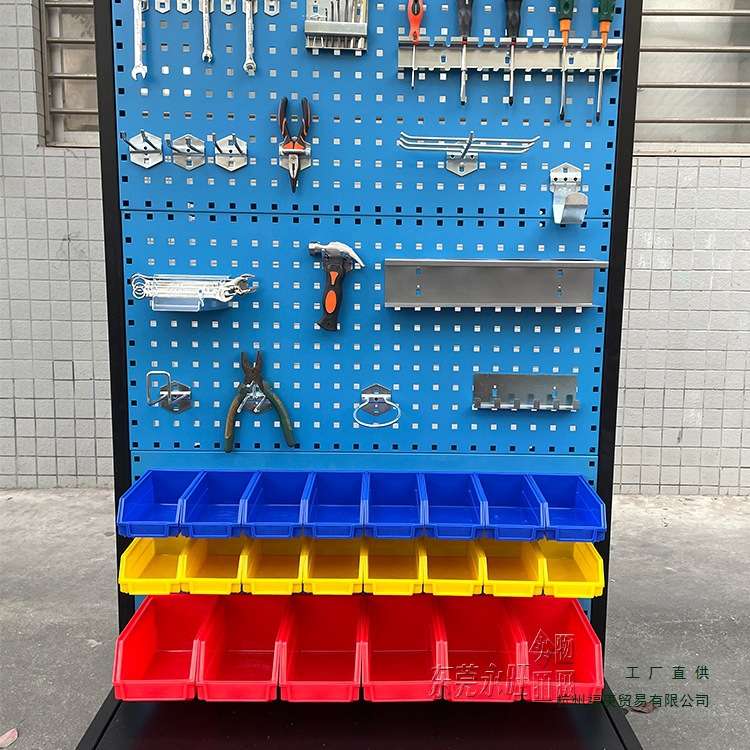 移动螺丝架双面加厚双面工具整理架螺丝车零件盒推车螺丝架子车间