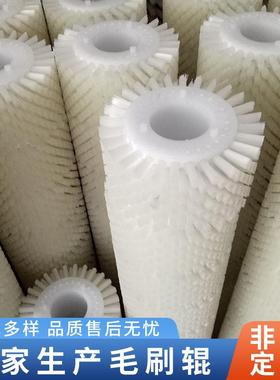 厂家清洗毛刷辊pp丝工业毛刷玻璃清洗机滚筒毛刷辊可定制